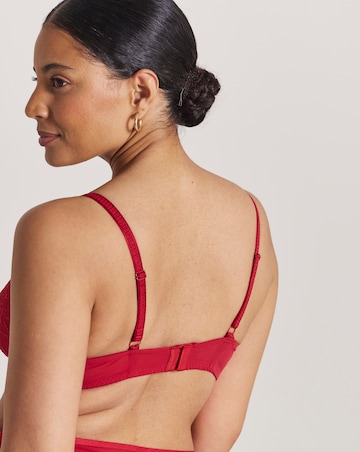 Pretty Secrets (2 Pack) Willow Stretch Lace Non Wired Bralettes Black/Red