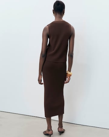 Mango Chocolate Midi Skirt