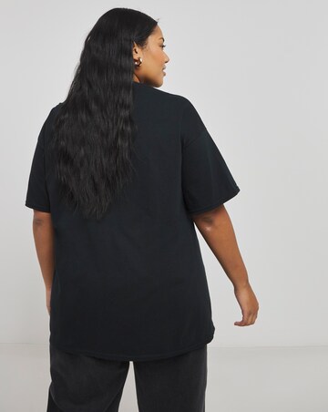 Black The Grinch License T-Shirt with Glitter