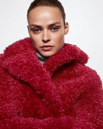 Mango Eureka Fur Boucle Coat