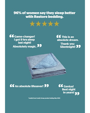 Silentnight Restore Cooling Lightweight Blanket Blue