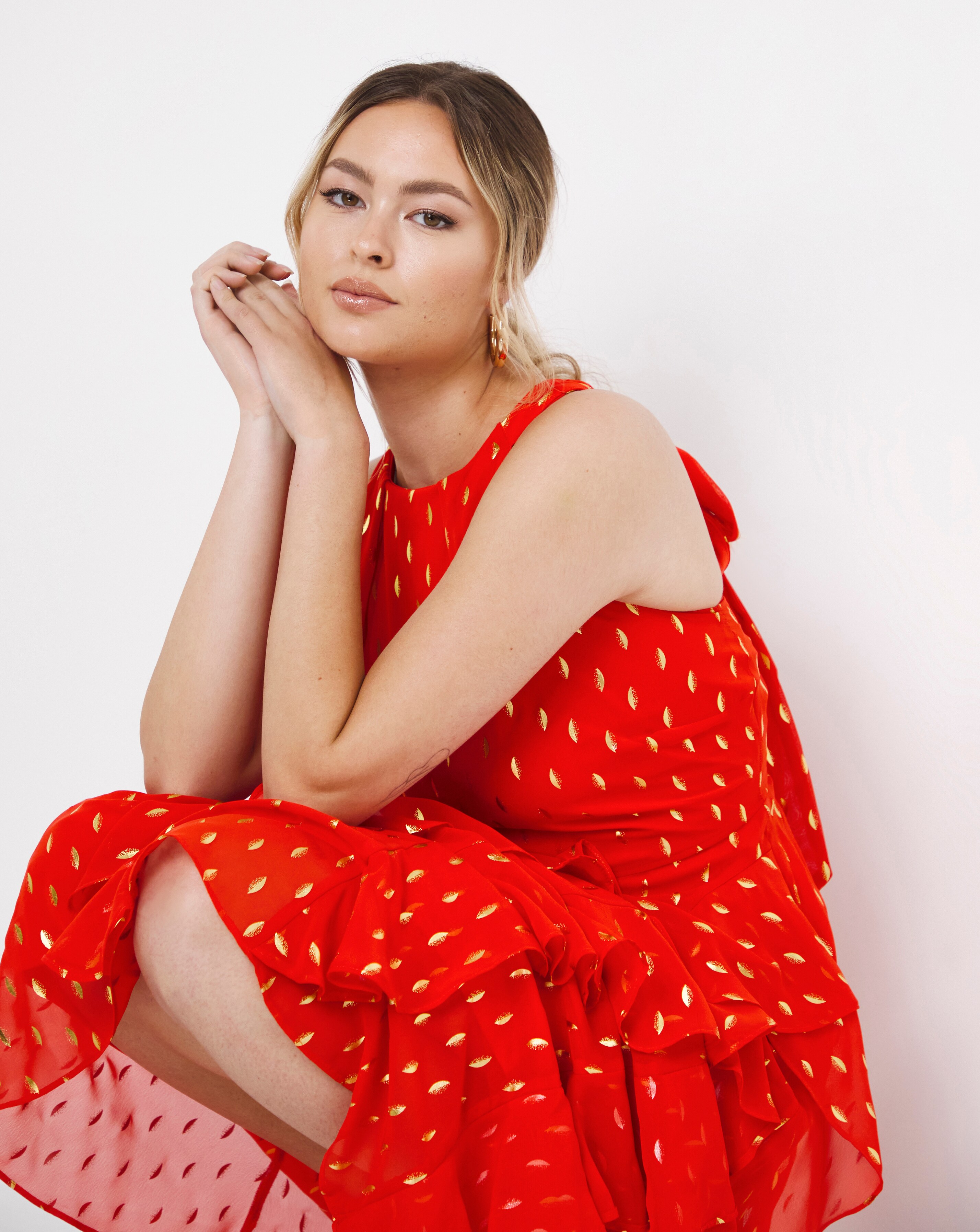 Joanna hope red dress 2025