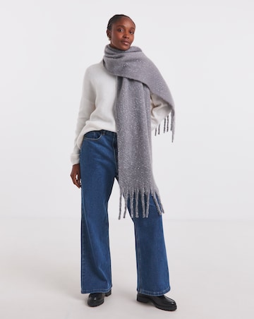 Lurex Fluffy Blanket Scarf