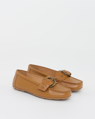 Galore Leather Driving Moccasin - Wide Fit (E)