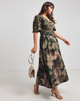 Flounce London Printed Maxi Dress
