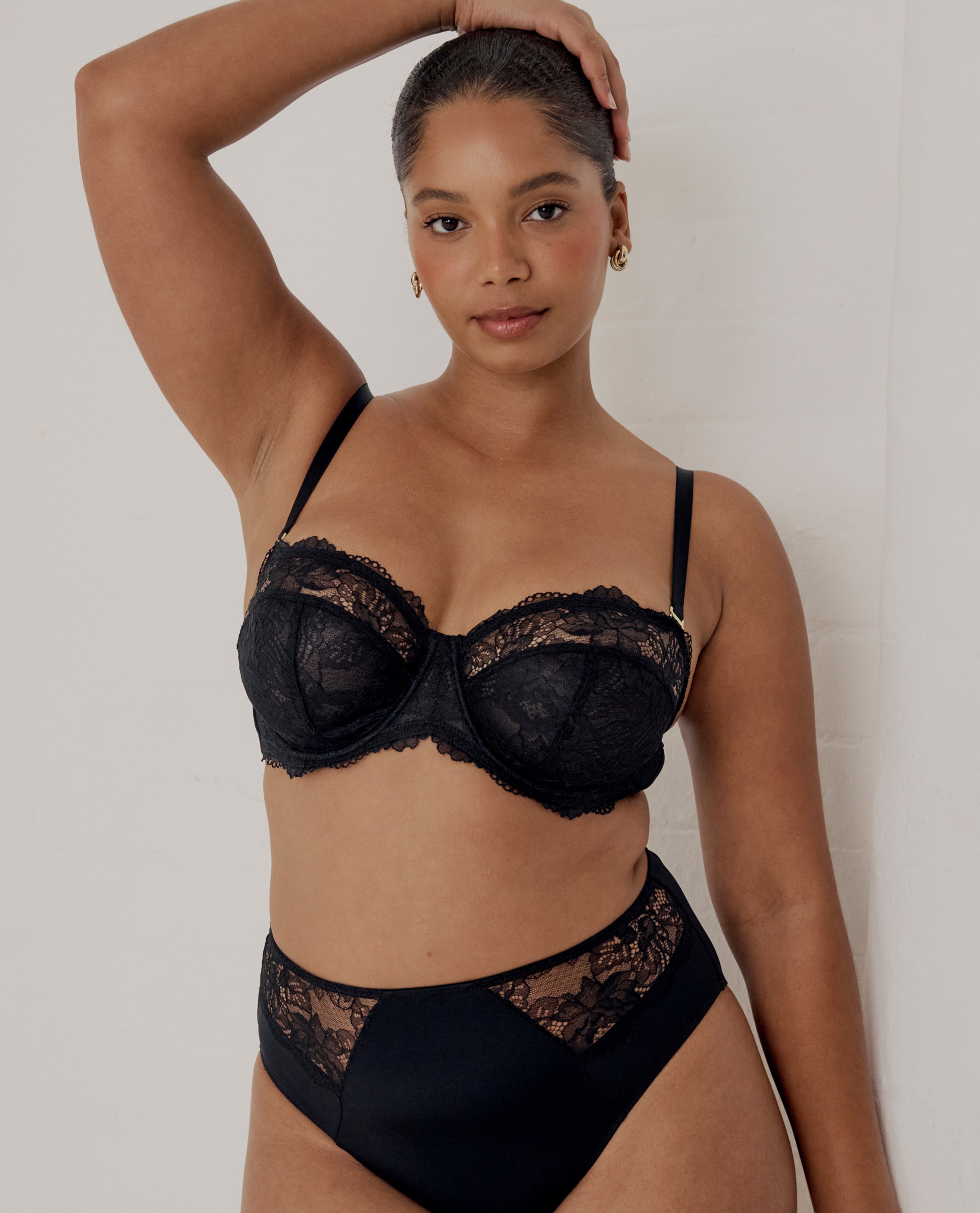 Model wears Pretty Secrets New Ella matching set 