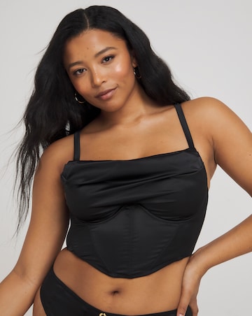 Simply Be Sexy Satin Cowl Neck Corset