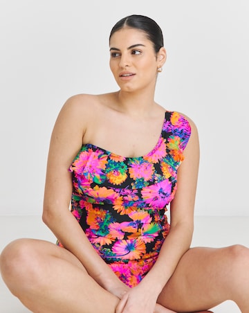 One Shoulder Tummy Control Swimsuit