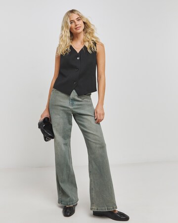 Black Tailored Waistcoat