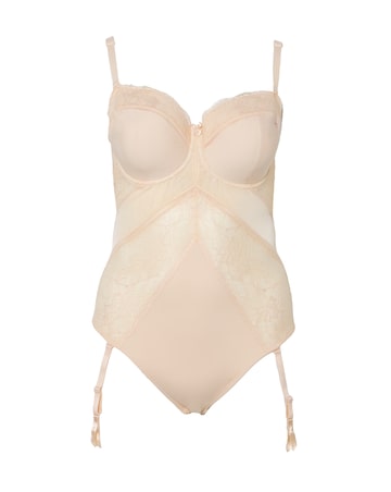 MAGISCULPT Firm Control Lace And Mesh Underwire Padded Multiway Body Blush