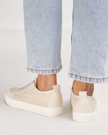 Cleo Lace Detail Trainer Wide E Fit