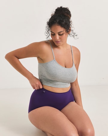 Sloggi (3 Pack) Cotton Basic Maxi Knickers Purple Mix