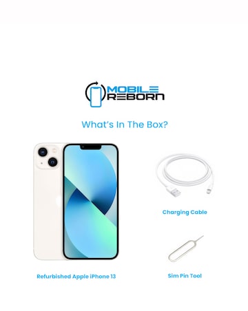 Refurbished Apple iPhone 13 128GB - Starlight (Pristine Condition)