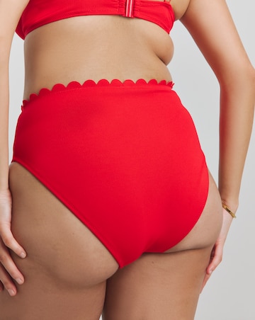 MAGISCULPT Contour Me Scalloped Edge High Waist Bikini Bottoms