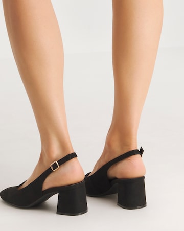 Henrietta Flexi Sole Block Heel Slingback Shoe Extra Wide EEE fit