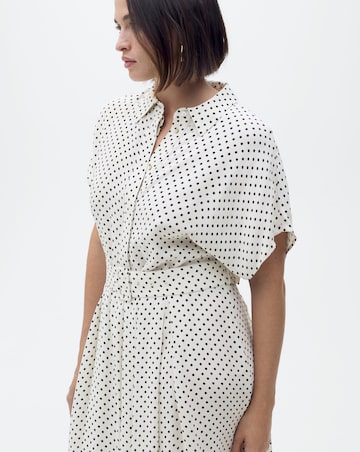 Mango Polka-Dot Dress with Belt