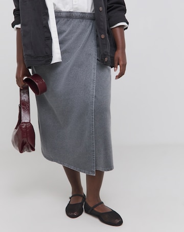 Acid Wash Sweat Skirt