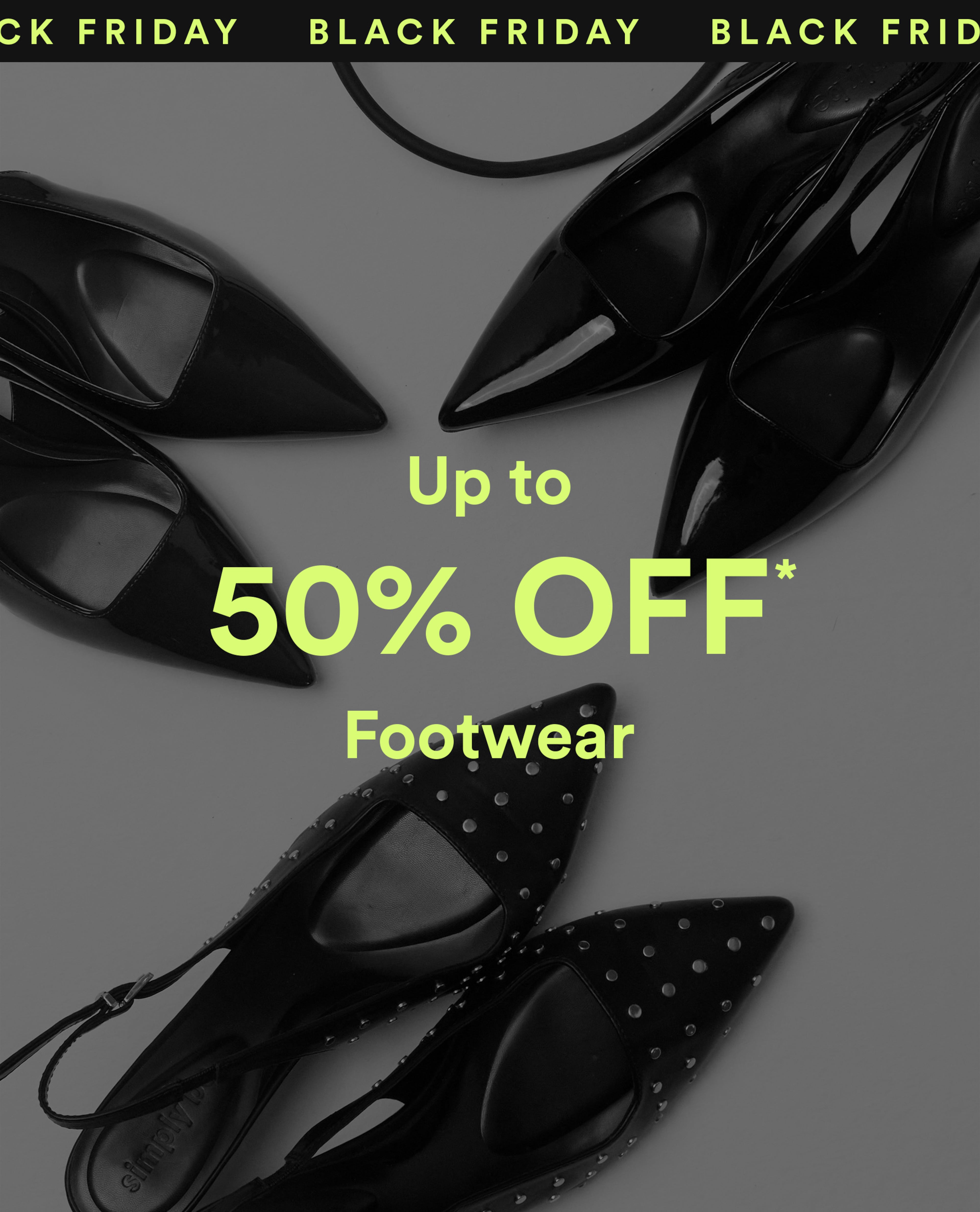 Up to 50% off footwear