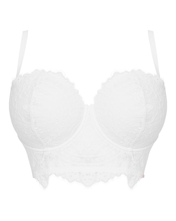 Figleaves Curve Adore White Lace Padded Multiway Bra (B-H) White