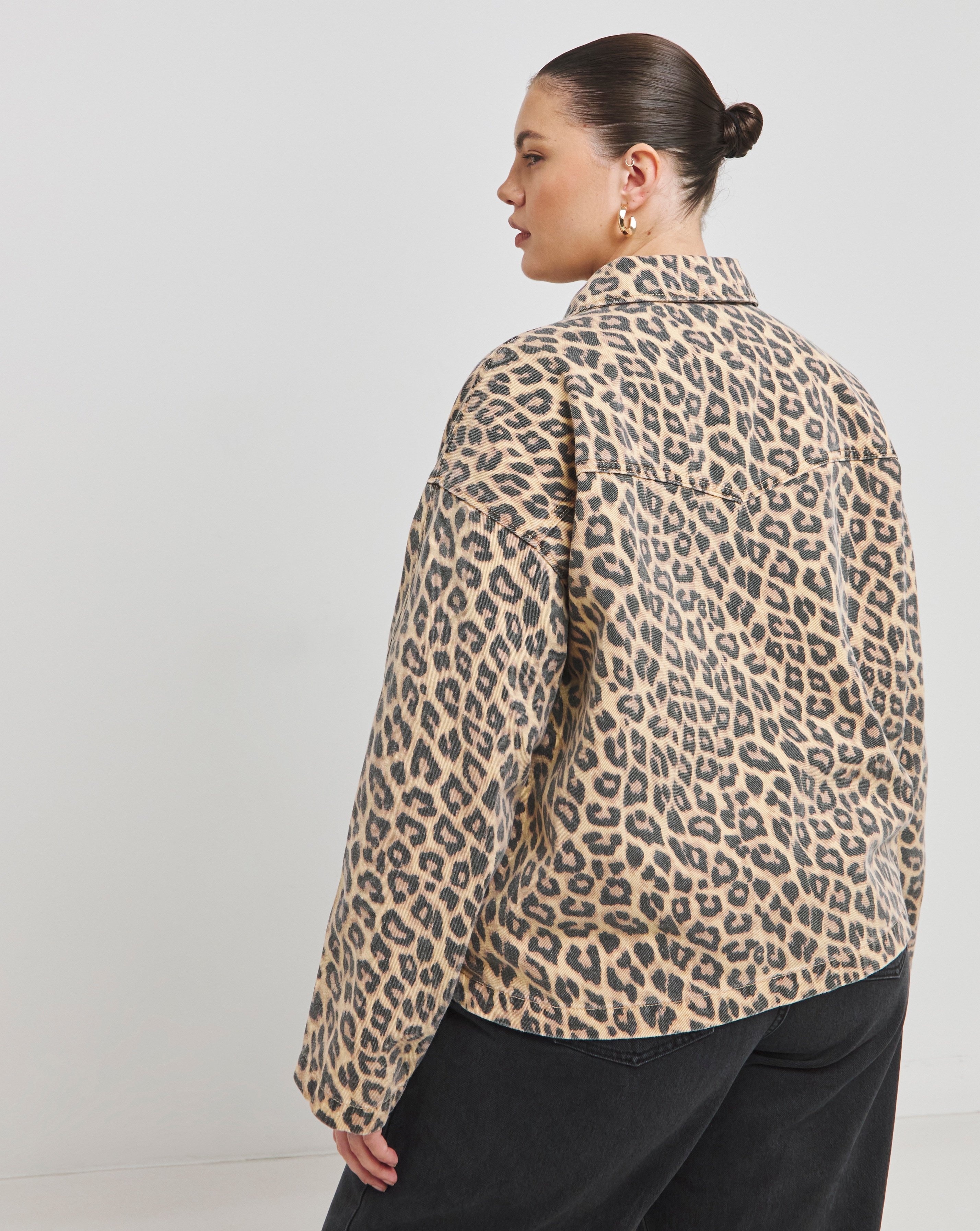 Leopard Print Boxy Jacket | Simply Be