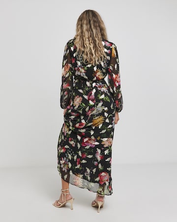 Hope & Ivy Bunty Floral Wrap Dress