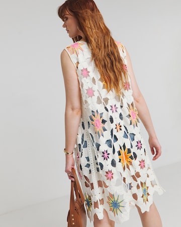 Joe Browns Ultimate Longline Crochet Waistcoat