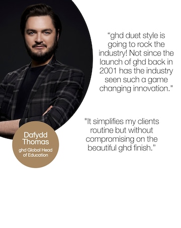 GHD Duet 2 in 1 Hot Air Styler in Black