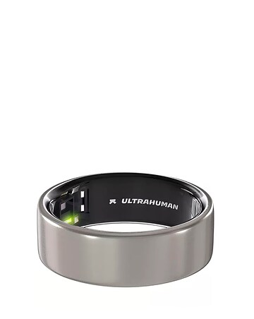 Ultrahuman Ring AIR Bluetooth Smart Ring - Raw Titanium - Size 9