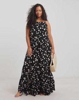 MAGISCULPT Floral Print Maxi Value Beach Dress
