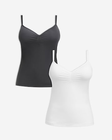 MAGISCULPT Light Control 2 Pack Smoothing Vests Black/White