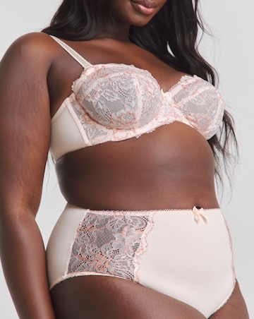 Pretty Secrets (2 Pack) Ella Lace Brief Knickers Blush/White