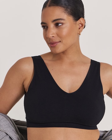 Pretty Secrets (2 Pack) Padded Comfort Tops White/Black