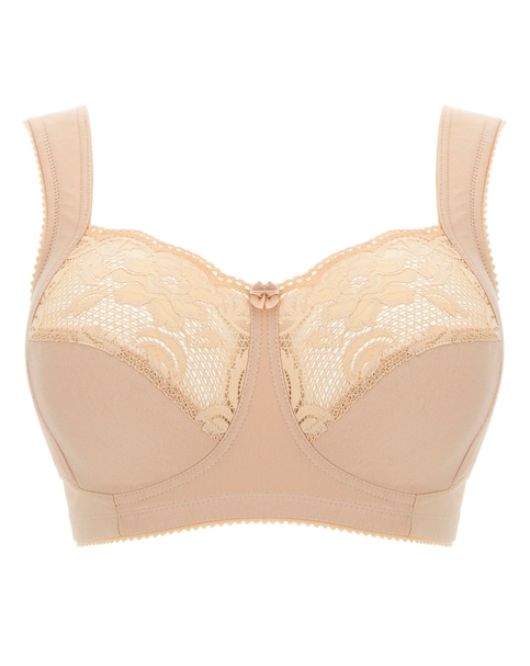 Miss Mary of Sweden Lovely Lace Non Wired Bra Skintone