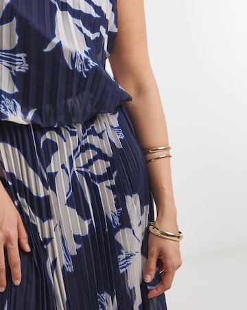 Joanna Hope Printed Pleated Dress