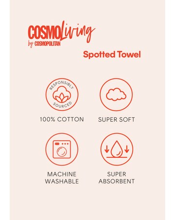 Cosmo Spot Cotton Pack of 2 Towels