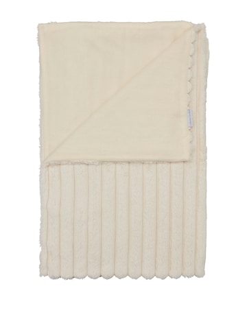 Catherine Lansfield Cosy Ribbed Throw