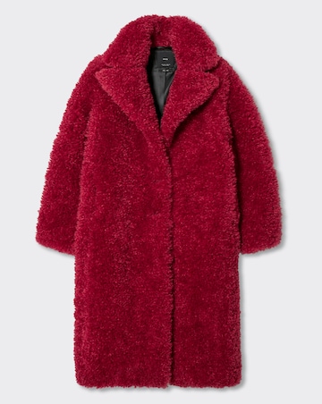 Mango Eureka Fur Boucle Coat