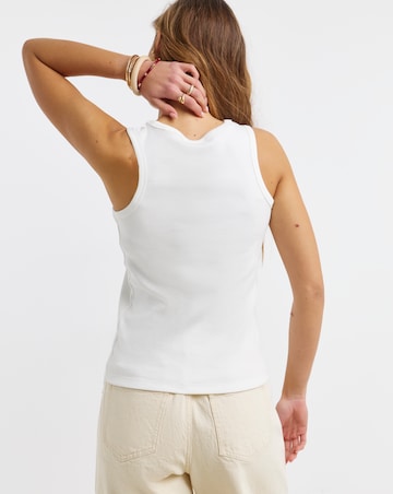 Pieces May Embroidery Boxer Jersey Tank Top