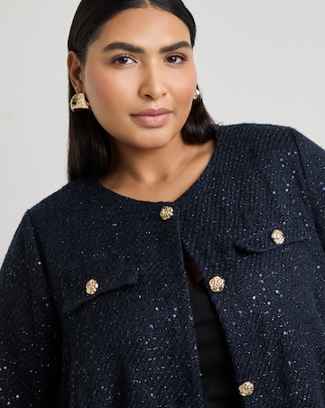 Joanna Hope Boucle Bomber Jacket