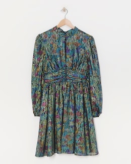 Lovedrobe Black Metallic Mini Dress