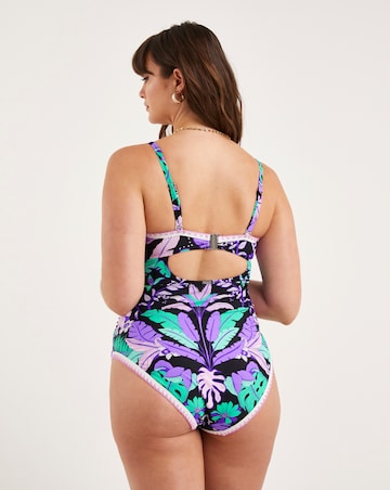 Figleaves Frida Bandeau Swimsuit Longer Length