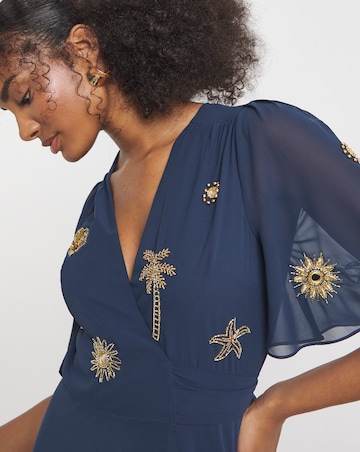 Hope & Ivy Venetia Wrap Maxi Dress