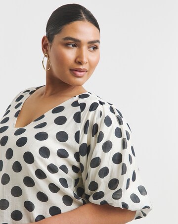Joanna Hope Puff Sleeeve Blouse