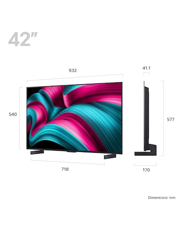 LG OLED42C55LA 42in OLED evo AI 4K Smart TV