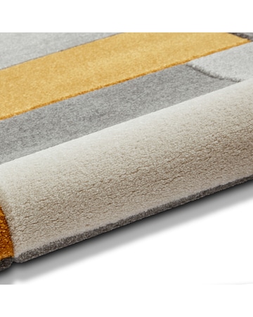 Think Rugs Matrix Modern Geometric Rug - Blocks