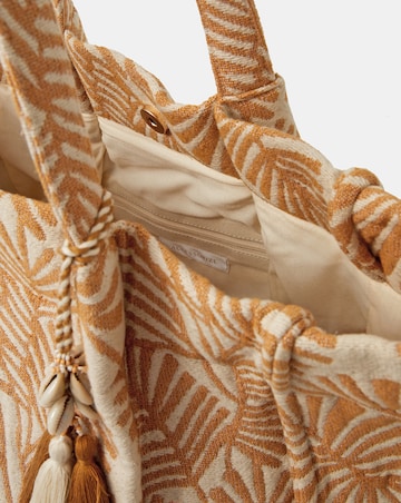 Accessorize Palm Print Beach Tote Bag