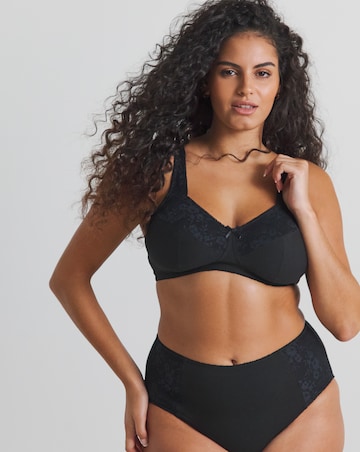 Pretty Secrets (2 Pack) New Sarah Cotton Non Wired Bras (B-G) White/Black