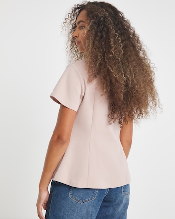 Pink Cinched In Waist Top