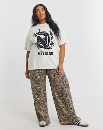 Simply Be Ecru Matisse License T-Shirt