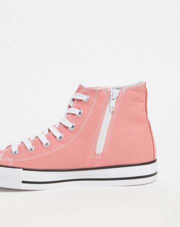 Thorn Canvas Hi Top Trainer Wide Fit